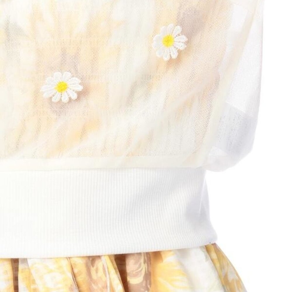 LIZ LISA Hime Gyaru sunflower applique cardigan - Picture 5 of 8